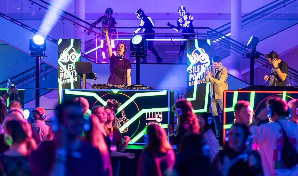 Im Landtag war mal was ganz anderes los.