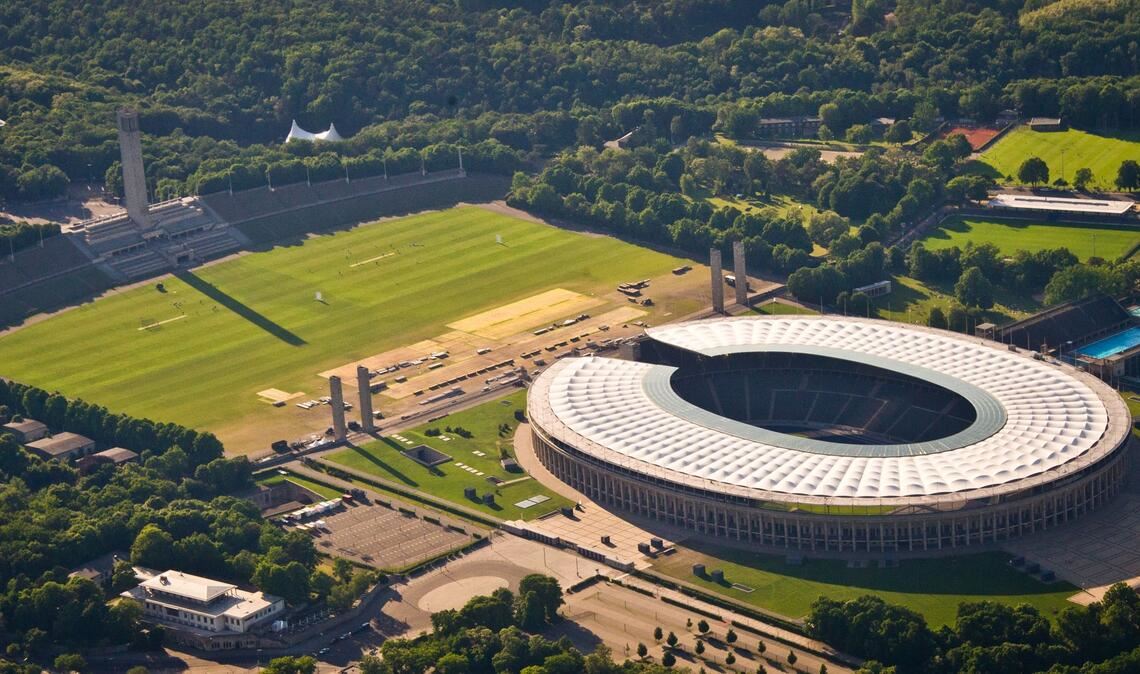 Im Olympiastadion findet am 23. Mai das Endspiel um den DFB-Pokal statt.