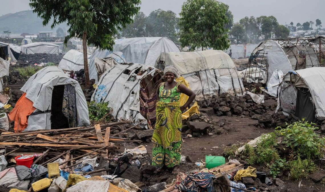 Im Ostkongo leben bis zu vier Millionen Binnenflüchtlinge oft unter sehr beengten Verhältnissen. (Archivbild)