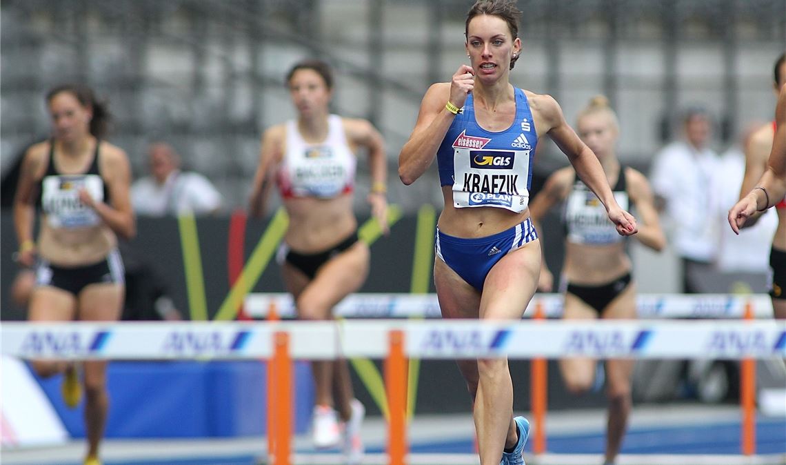 Im Sommer 2019 läuft Carolina Krafzik im Alter von 24 Jahren zum ersten deutschen Meistertitel. Fast genau zwei Jahre später könnte sie ihr Debüt bei den Olympischen Spielen feiern.Archivfoto: Görlitz