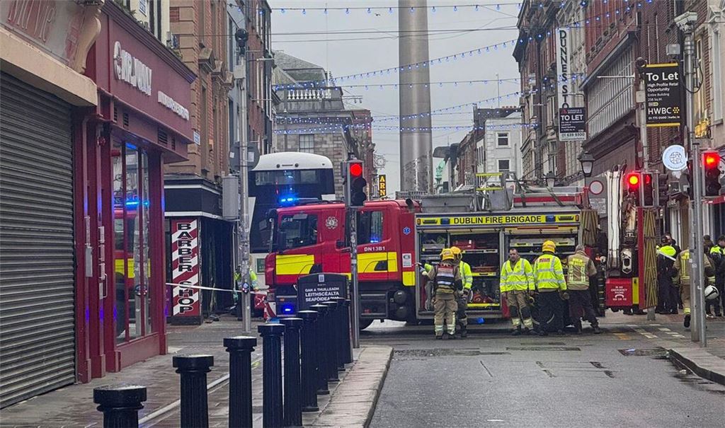 Im Stadtzentrum von Dublin hat es einen Unfall mit einem Bus gegeben.
