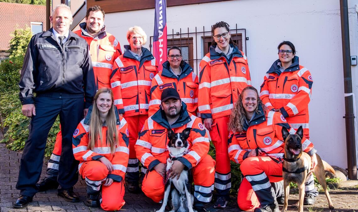 Im Training: die Mitglieder der künftigen Rettungshundestaffel. Foto: privat