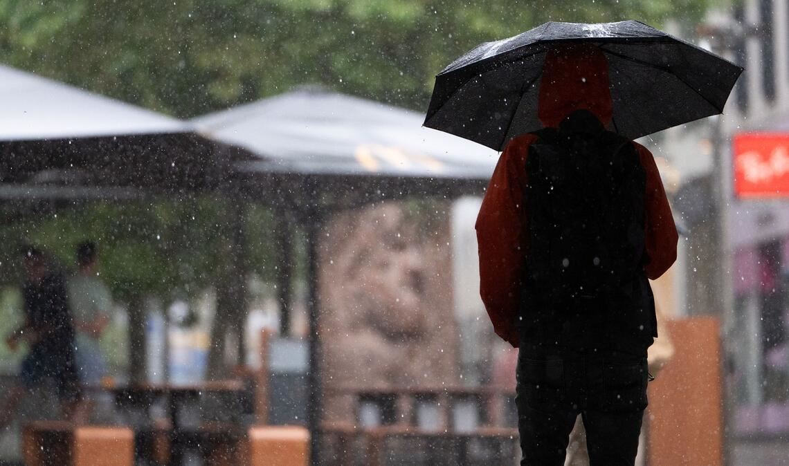 Gewitter und Starkregen im äußersten Süden erwartet Im äußersten Süden kann es nass und gewittrig werden (Symbolbild)