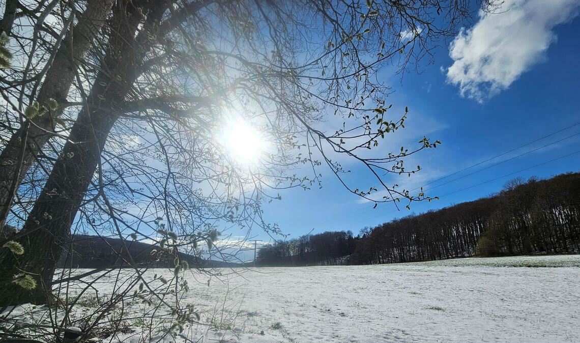 In Baden-Württemberg hat es am Donnerstag geschneit.