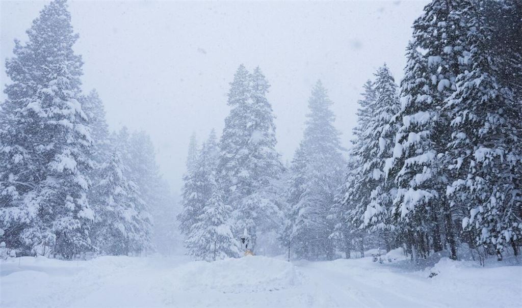 In Kalifornien ist viel Schnee gefallen.