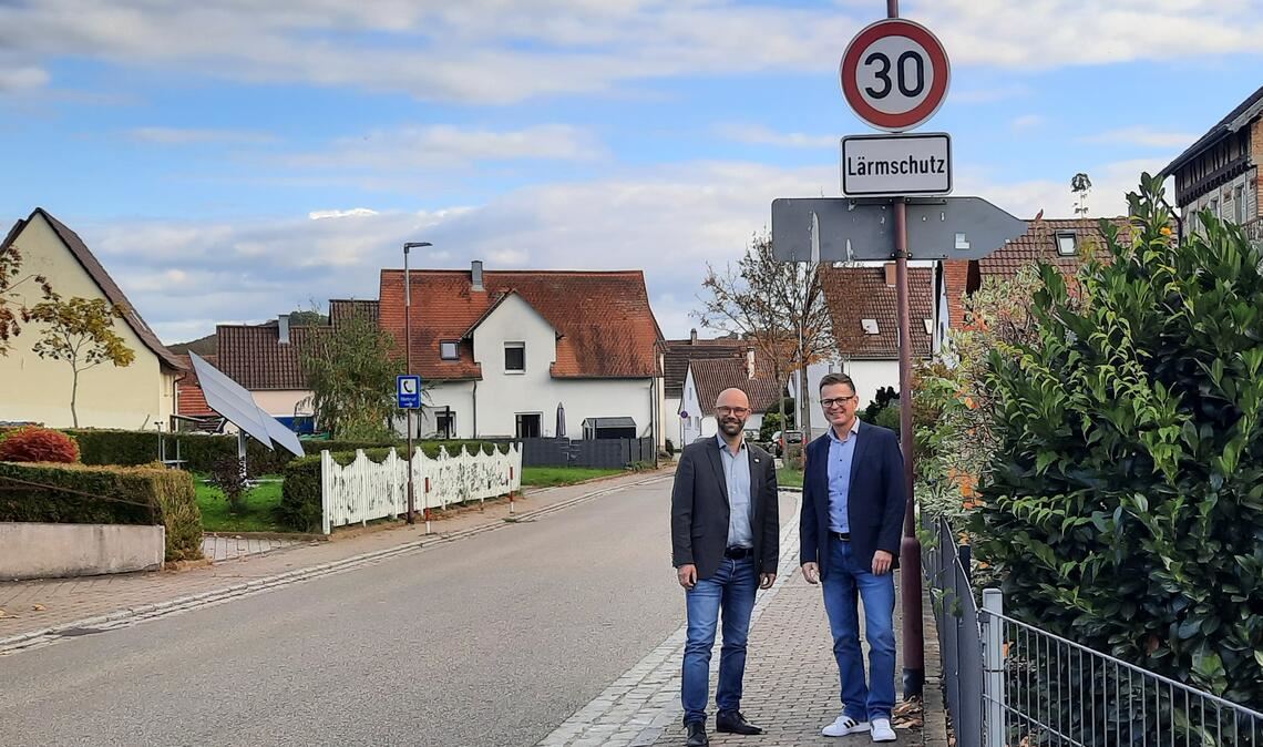 In Kleinvillars ging‘s mit Tempo 30 los. Foto: Archiv