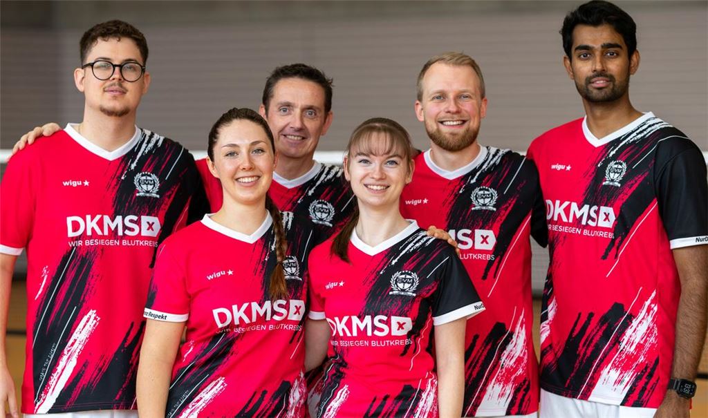 In Lukas Kessler, Louise Taube, Celine Kwapich, Lukas Hott und Sivashankar Santhi Panthiaarajha (v.l.) rücken gleich fünf Spieler von der zweiten in die erste Mannschaft. Foto: privat