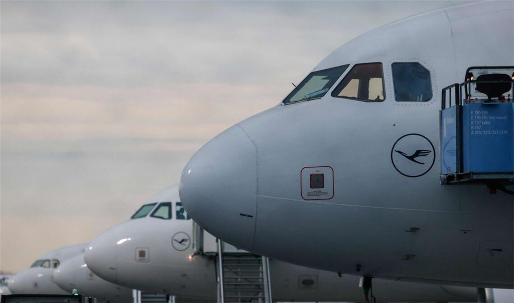 In München bleiben die meisten Lufthansa-Flieger am Boden.