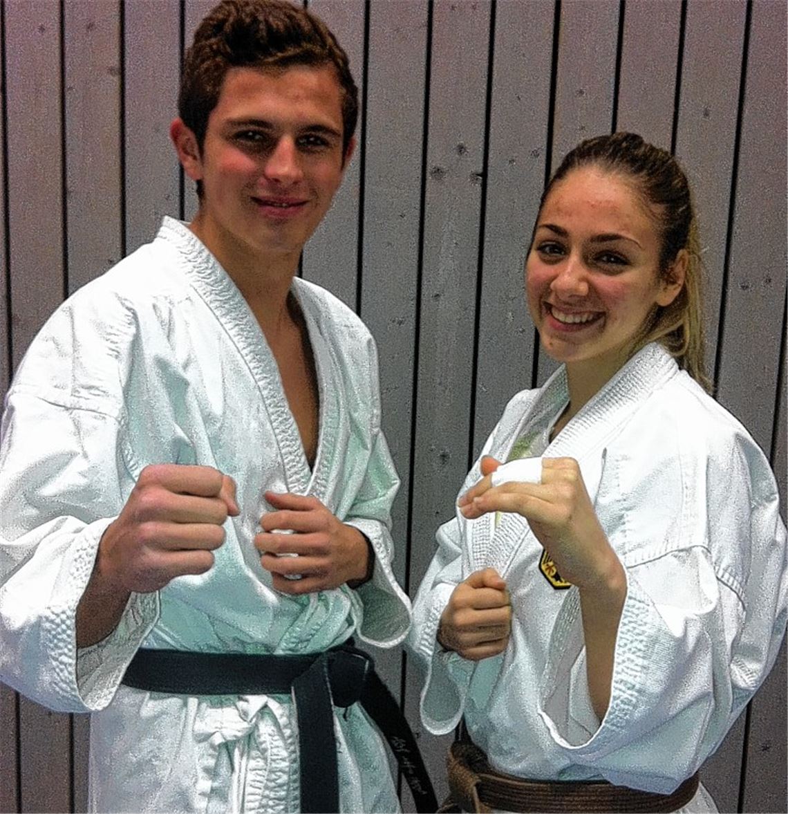 In Österreich auf dem Treppchen: Felix Peschau und Anna Miggos. Foto: privat