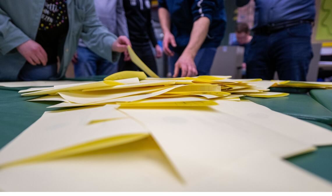 In Schönaich musste alles noch einmal ausgezählt werden.