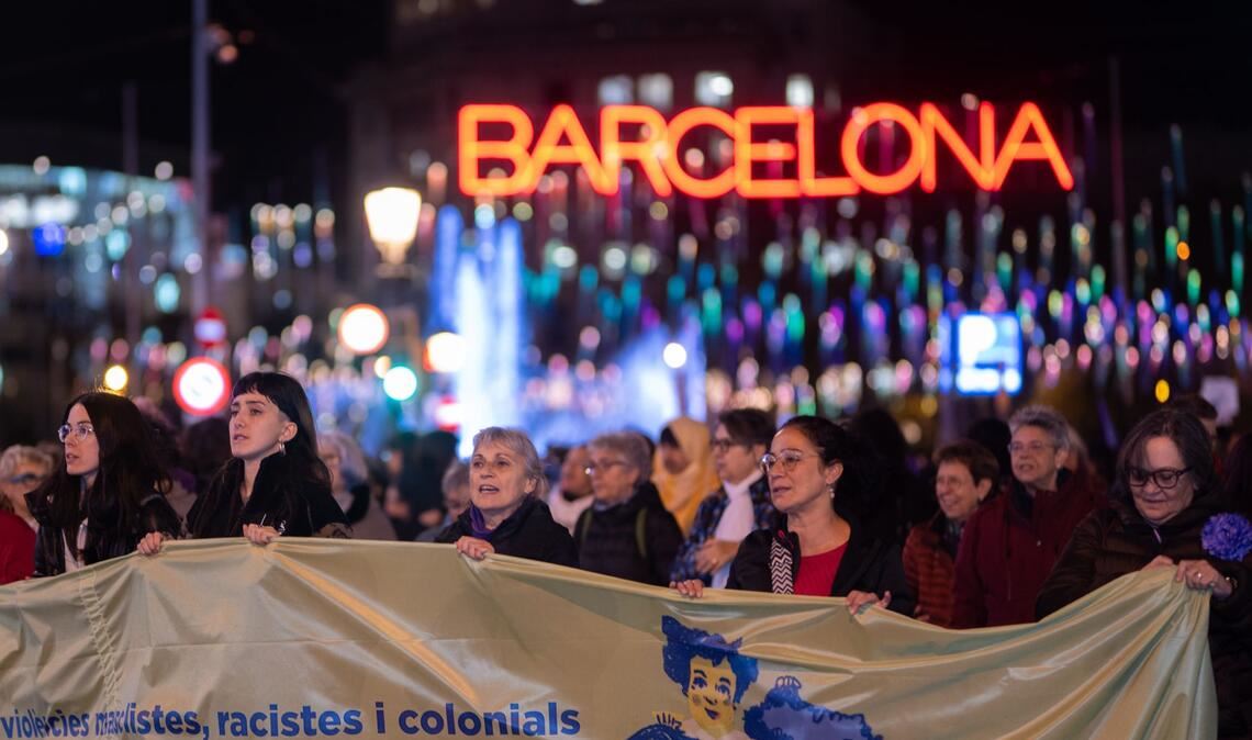 In Spanien wird immer wieder für Frauenrechte demonstriert.