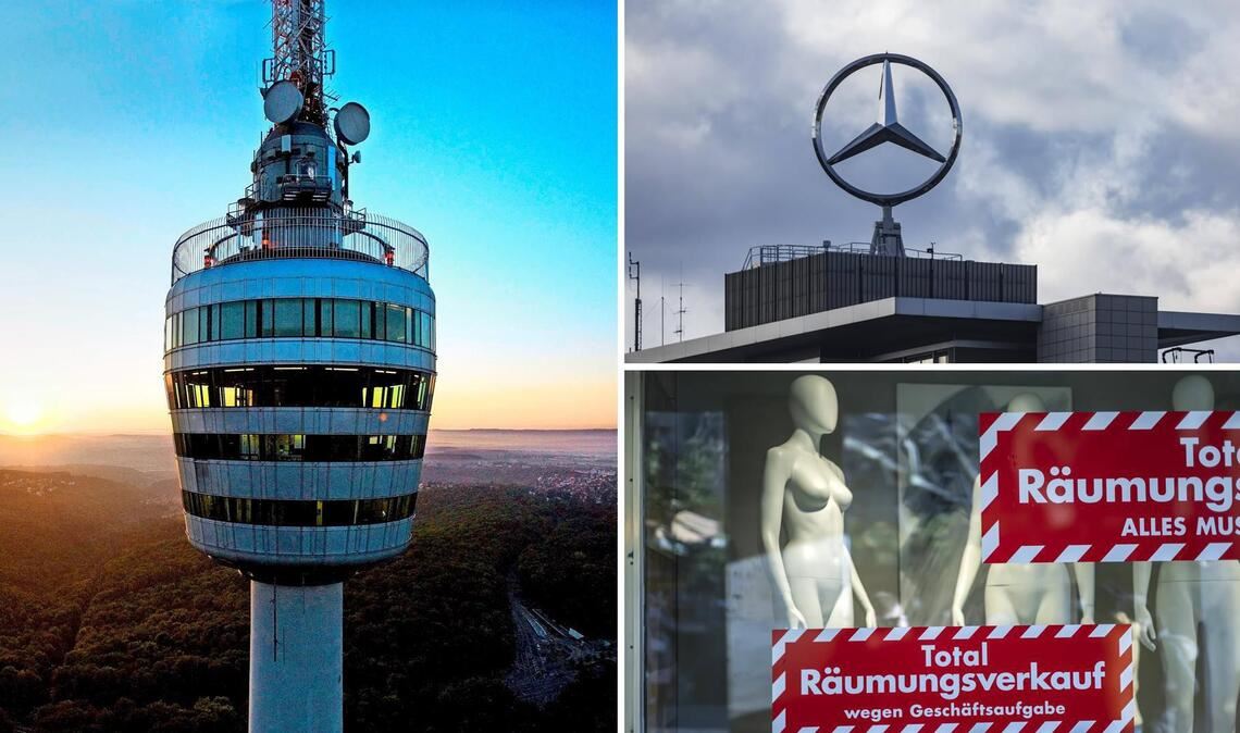 In Stuttgart setzt sich der Jobabbau in der Automobilindustrie fort. Auch der Einzelhandel leidet.