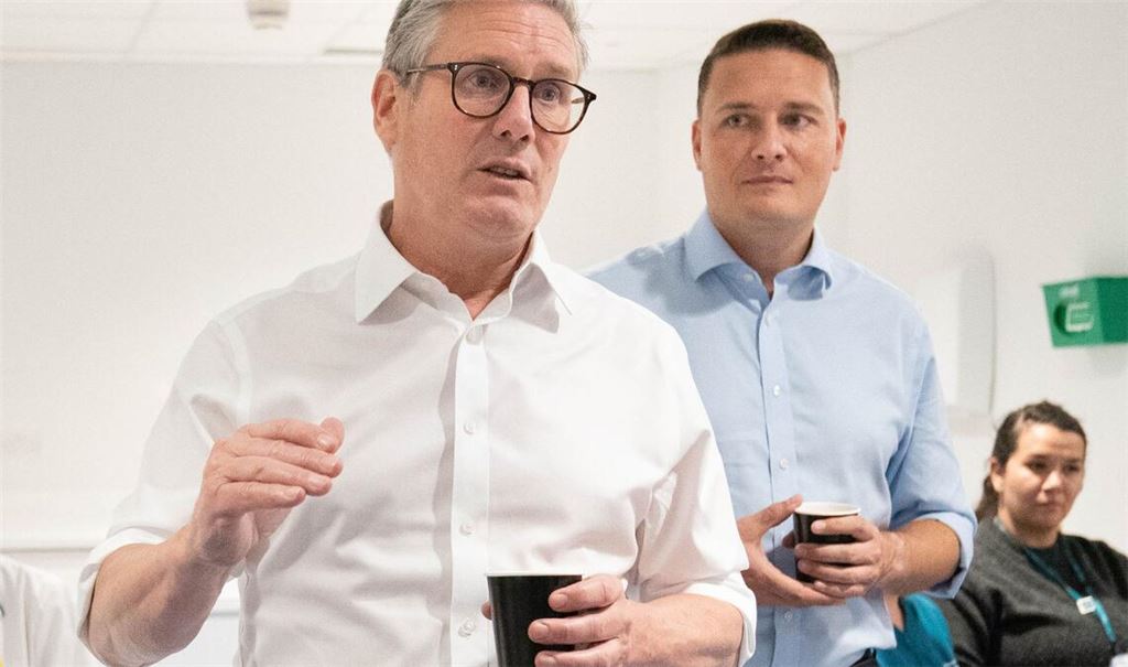 In besseren Zeiten machten Keir Starmer (links) und Wes Streeting (rechts) gemeinsam Wahlkampf. (Archivfoto)
