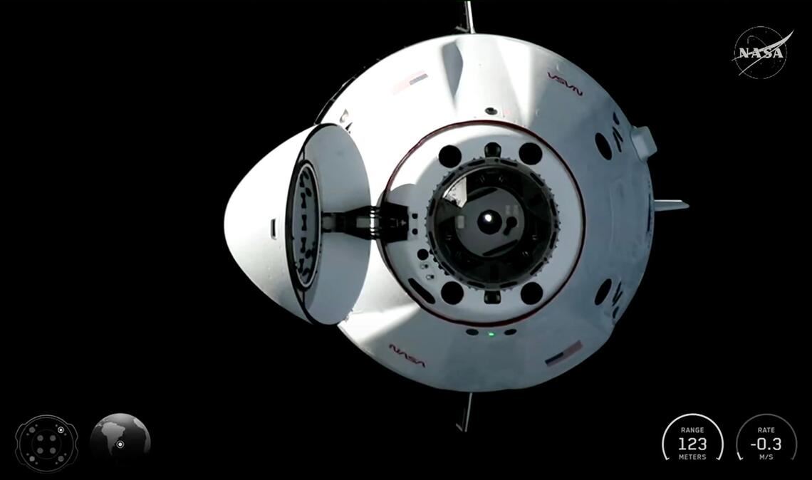 In der Dragon-Kapsel kam die SpaceX-Crew 12 im Februar auf die ISS.
