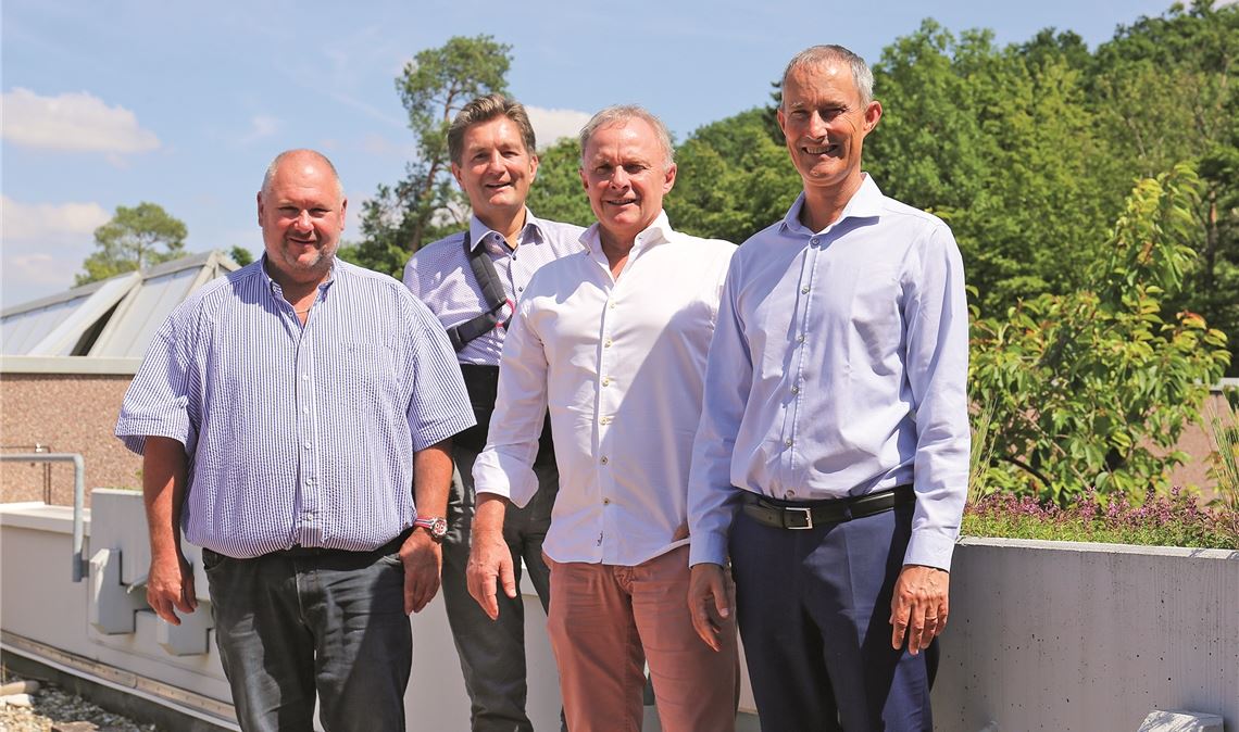 In der Ukrainehilfe aktiv sind v.li. die Rotarier und Unternehmer Rainer Speidel (Speidel Verpackungen, Illingen), Michael Craiss (Albert Craiss GmbH, Mühlacker), der Präsident 2021/22 des Rotary Clubs Gert Meier (Heinrich Meier GmbH, Mühlacker) und sein Nachfolger Martin Kollmar (Firma Bellmer, Niefern). Foto: Willimek