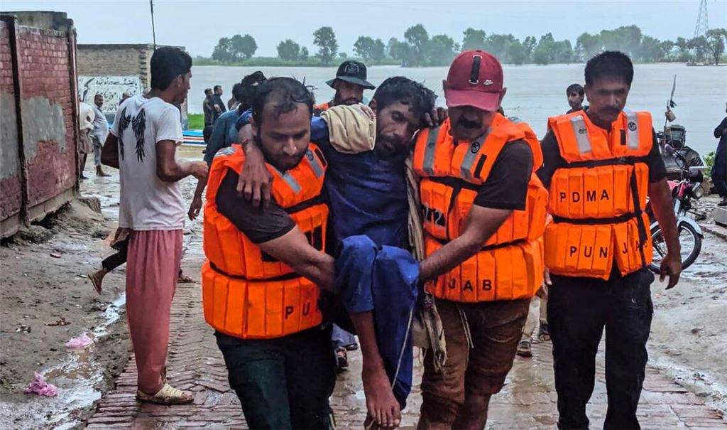 In der bevölkerungsreichsten Provinz Punjab mussten Zehntausende Menschen ihre Dörfer verlassen. (Foto Handout)