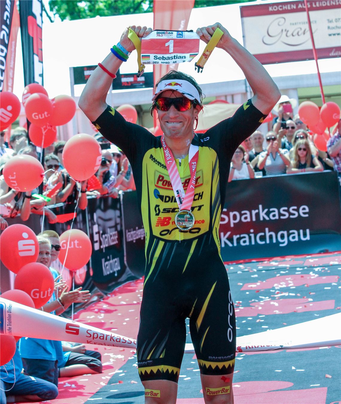 Sebastian Kienle beim Ironman 70.3 Kraichgau 2015