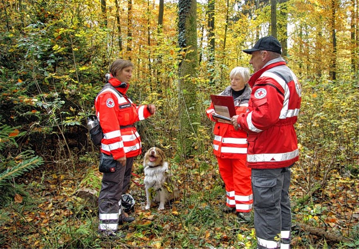 DRK-Hundestaffeln bewältigen schwere Prüfungen DRK-Hundestaffeln bewältigen schwere Prüfungen