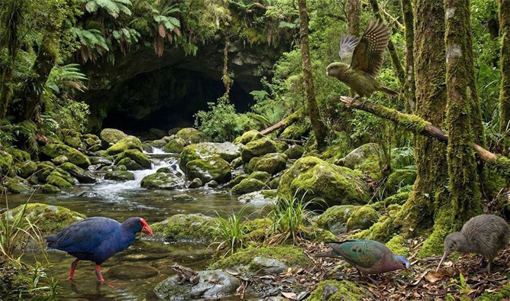 In einer Höhle Neuseelands haben Paläontologen Fossilien einer bislang unerforschten Ära entdeckt – darunter auch frühe Verwandte einiger ikonischer Vogelarten wie Kakapo und Takahe-Ralle.