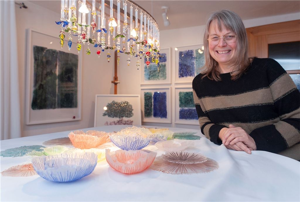 In ihrer Ausstellung „Eiszeit“ präsentiert Kerstin Müllerperth ihre Arbeiten. Foto: Fotomoment