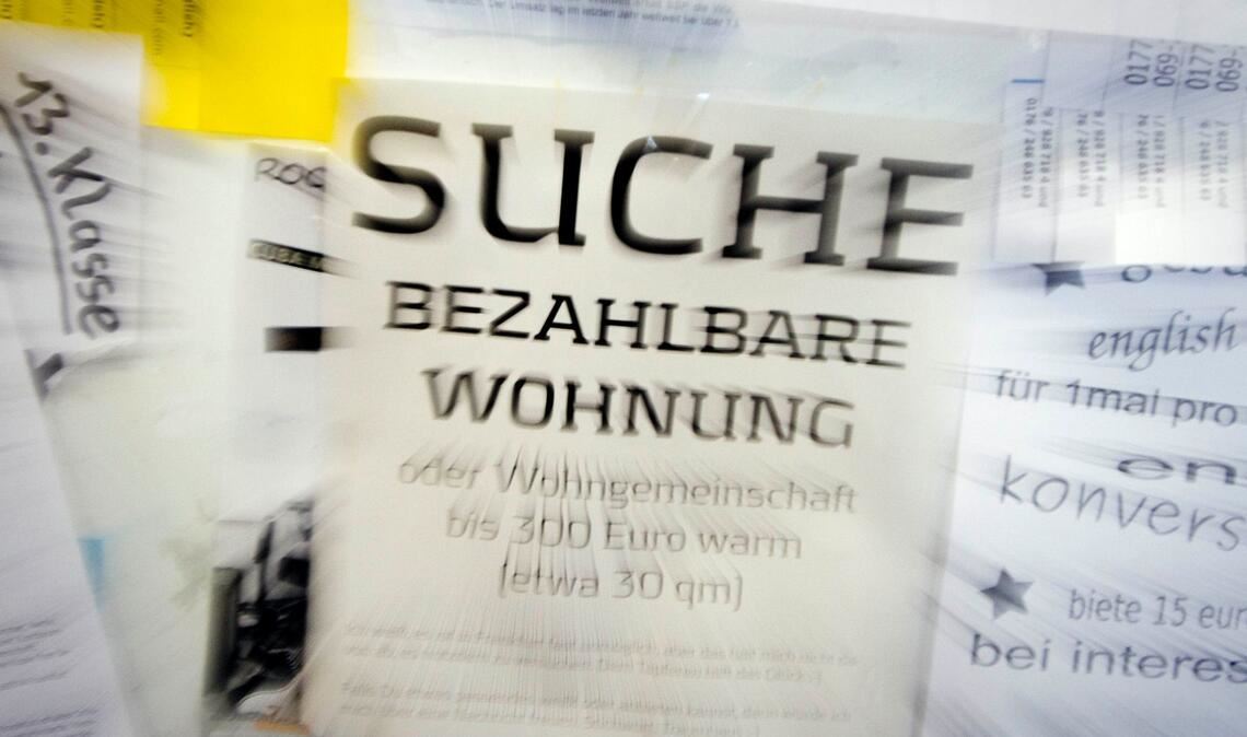 In vielen Großstädten sind Wohnungen heiß begehrt.