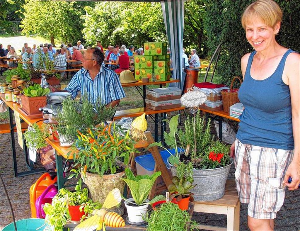 Infostand zum Minigarten auf dem Balkon oder auf der Terrasse.
