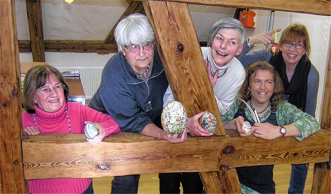 Ingrid Schütze , Elisabeth Rüber, Christine Finn, Astrid Wagner und Ina Kraus (v. li.). 