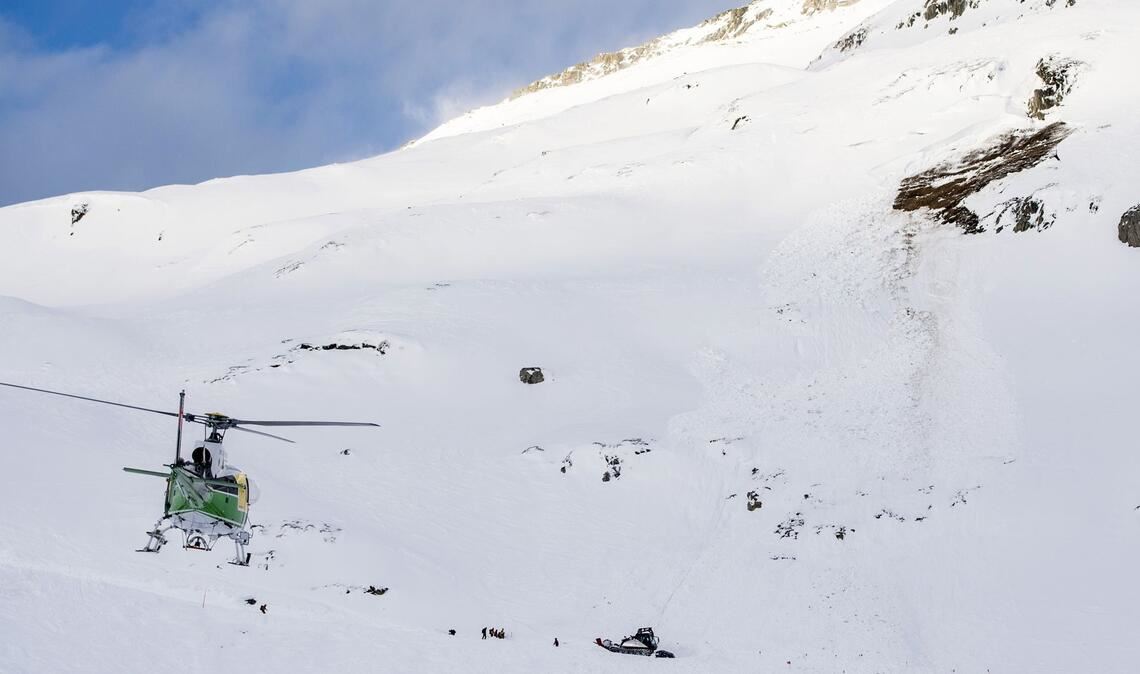Innerhalb kurzer Zeit waren zwei Lawinen im Bereich der Hinteren Schöntaufspitze im Bereich Madritsch abgegangen. (Symbolbild)
