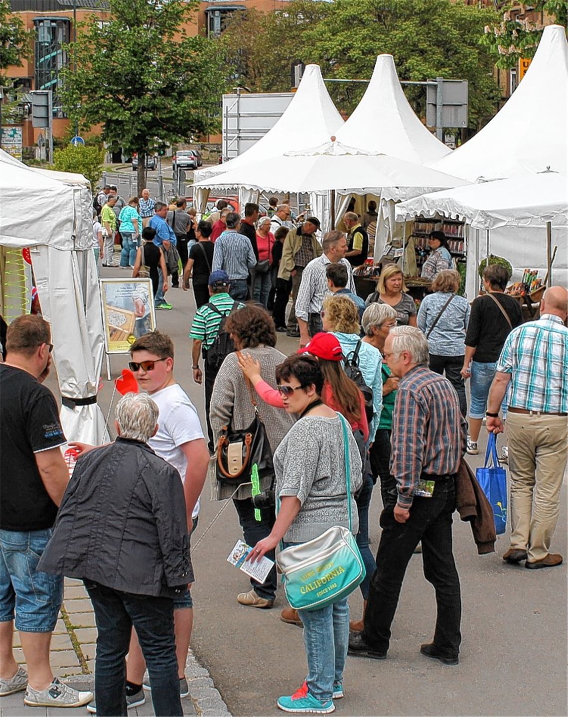 Interesse: Der Vatertag beschert der Gartenschau einen neuerlichen Ansturm.