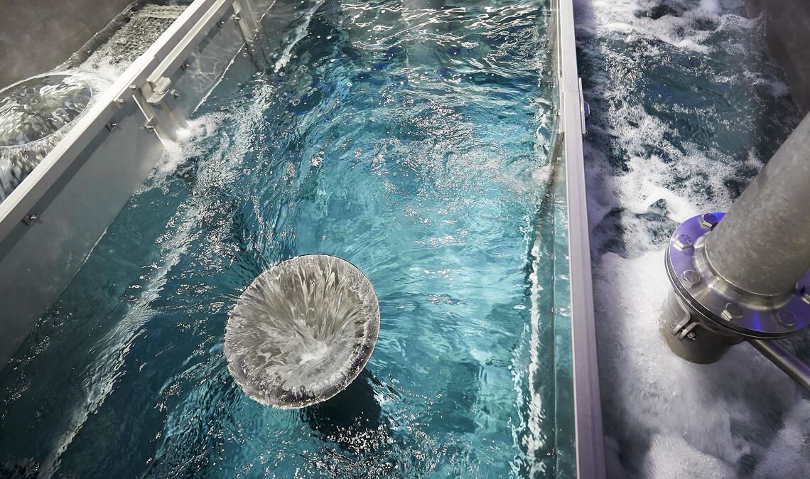 Investition der Stadtwerke: In der Mischkammer des Wasserhochbehälters Stöckach werden das eigene Mühlacker Brunnenwasser und das Bodenseewasser vermengt. Foto: Archiv