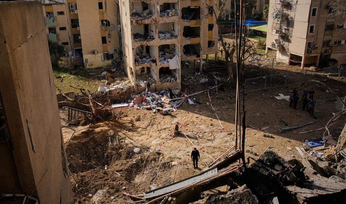 Iranische Raketenangriffe verursachten am Wochenende schwere Zerstörungen in Israel.