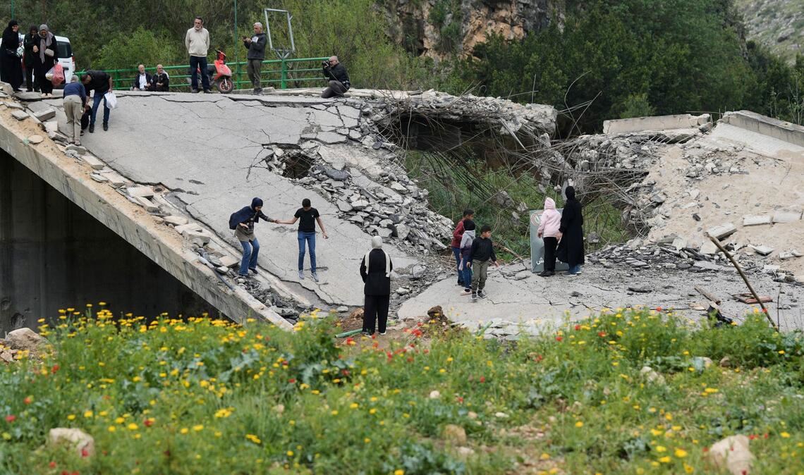 Israel hat im Südlibanon auch Straßen und Brücken zerstört. (Archivbild)