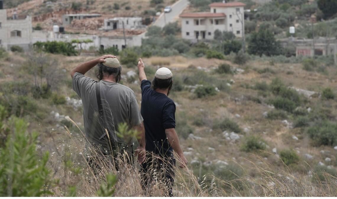 Israelische Siedler im Westjordanland (Archivfoto).