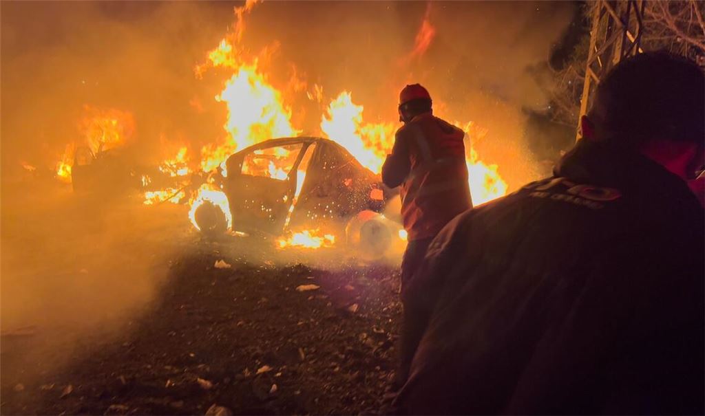 Israels Luftwaffe greift erneut in Beirut an.