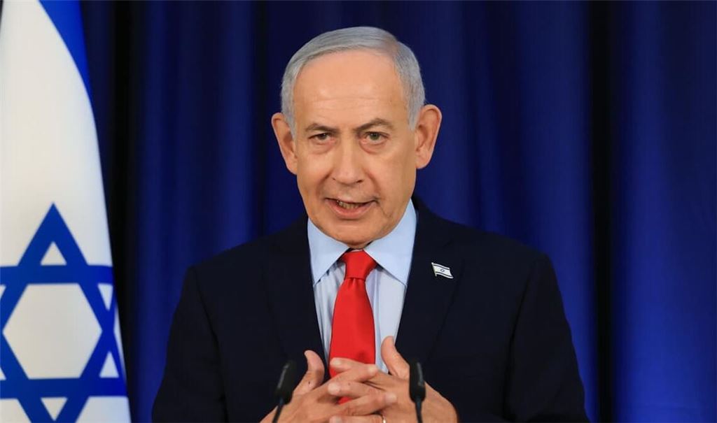 Israels Ministerpräsident Benjamin Netanjahu bei einer Pressekonferenz in Jerusalem. (Archiv)