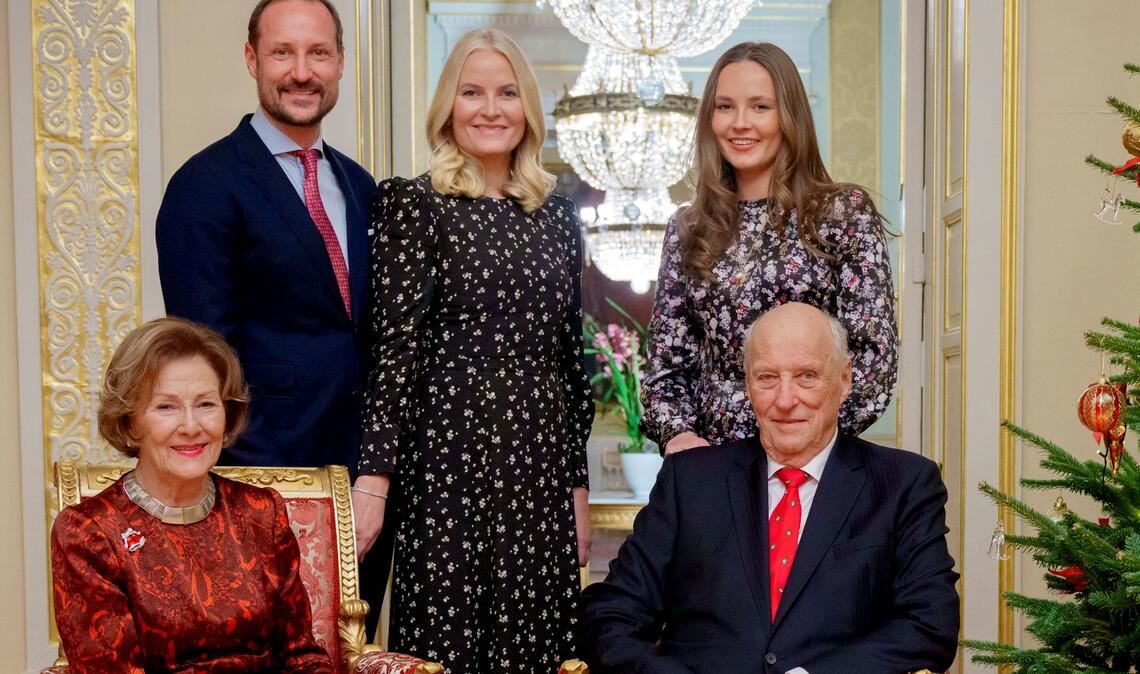 Ist in letzter Zeit ziemlich gestraft: die norwegische Königsfamilie - hier Weihnachten 2024. (Archivbild)
