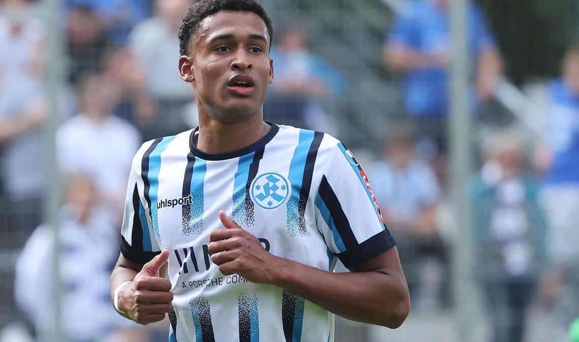 Jacob Danquah wird gegen Balingen voraussichtlich wieder in der Kickers-Startelf stehen.