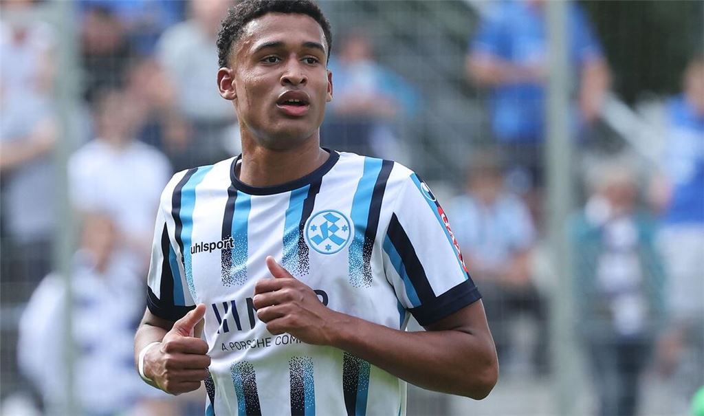 Jacob Danquah wird gegen Balingen voraussichtlich wieder in der Kickers-Startelf stehen.