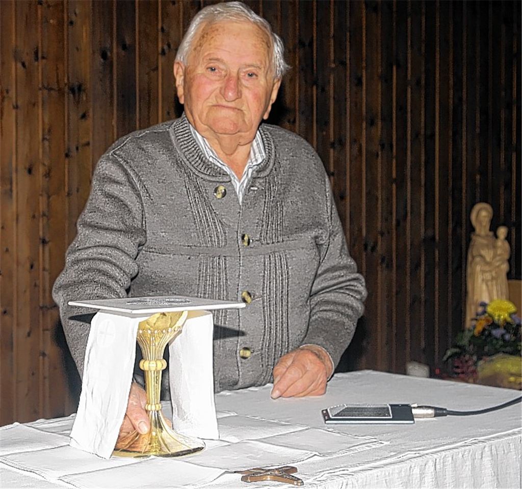 Jakob Bucher ist eine Institution in der katholischen Gemeinde. Foto: Franz