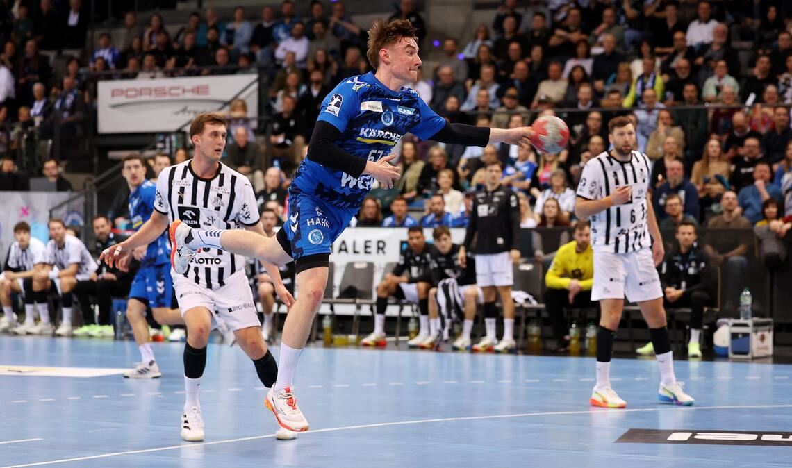 Jakob Nigg hatte vor der Pause eine Wurfquote von 100 Prozent.