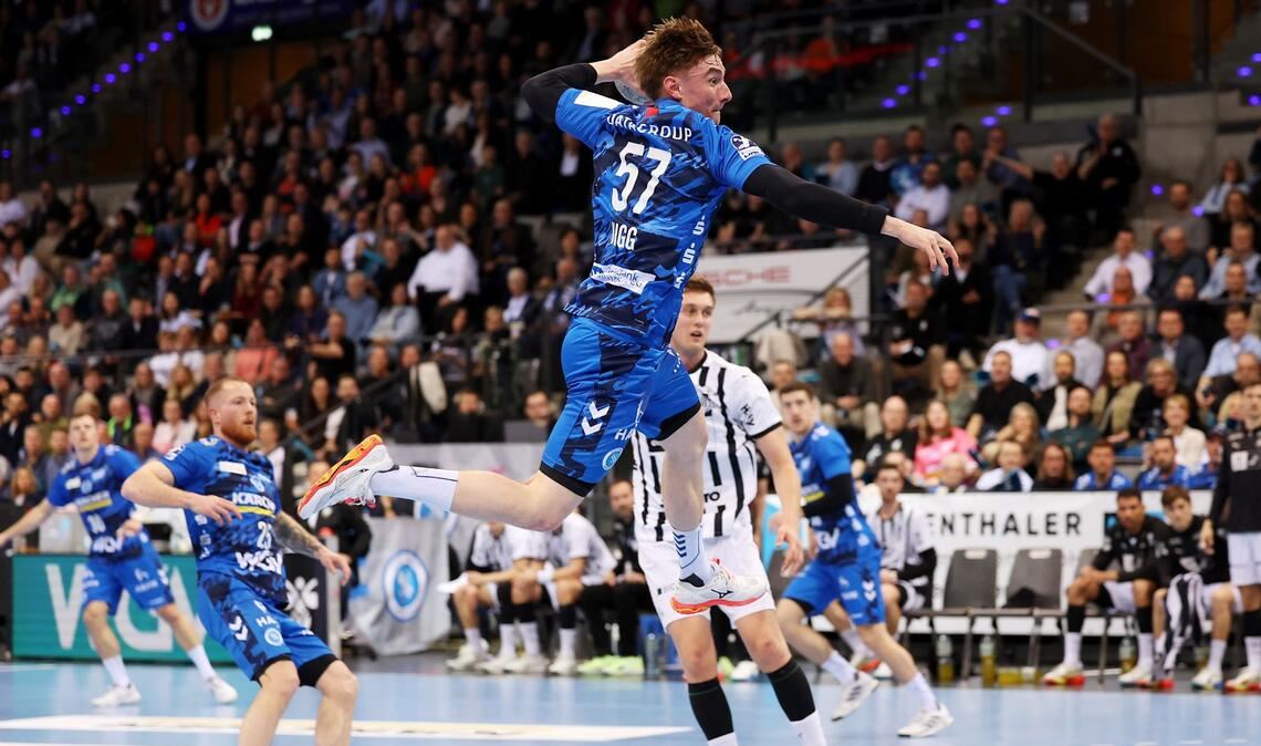 Jakob Nigg warf vor der Pause fünf Treffer.