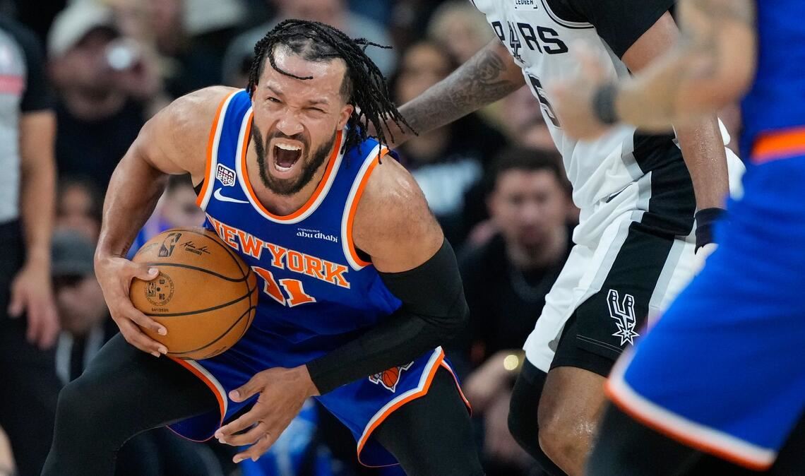 Jalen Brunson und die Knicks hatten wieder keine gute erste Halbzeit und kamen dann zurück ins Spiel.
