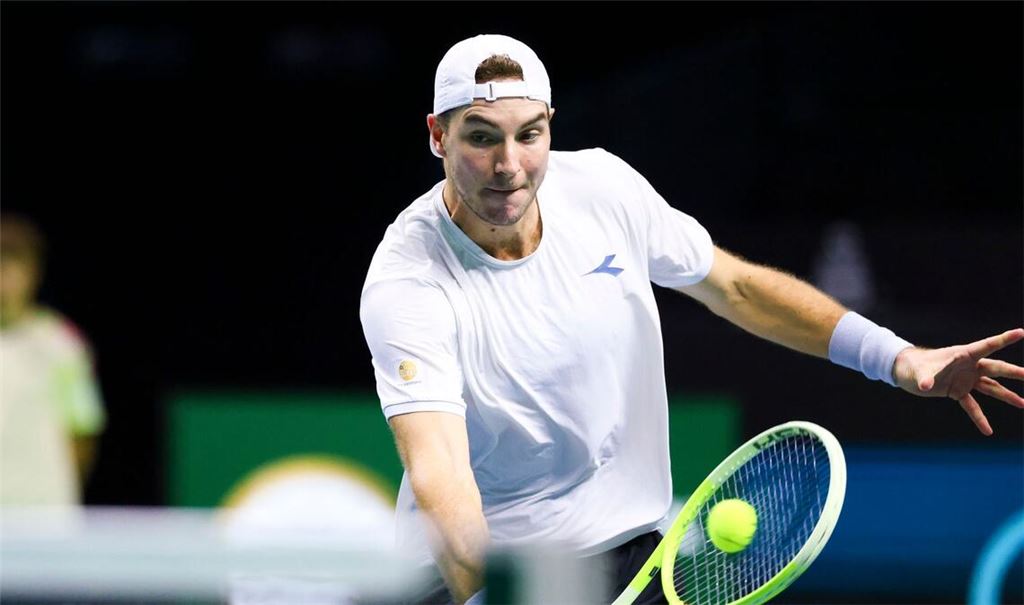 Jan-Lennard Struff bewies in seinem Match gegen Yoshihito Nishioka Nervenstärke. (Archivbild)