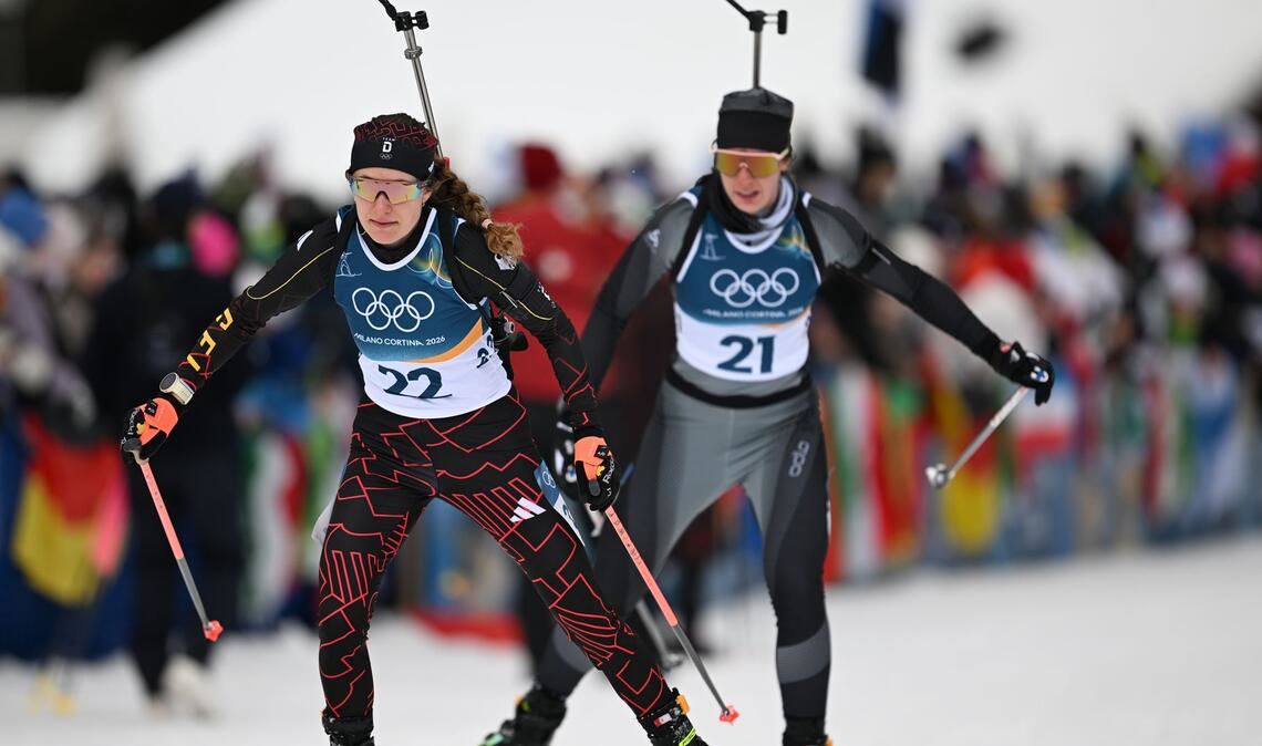 Janina Hettich-Walz (l) lag lange gut im Rennen. (Archivbild)