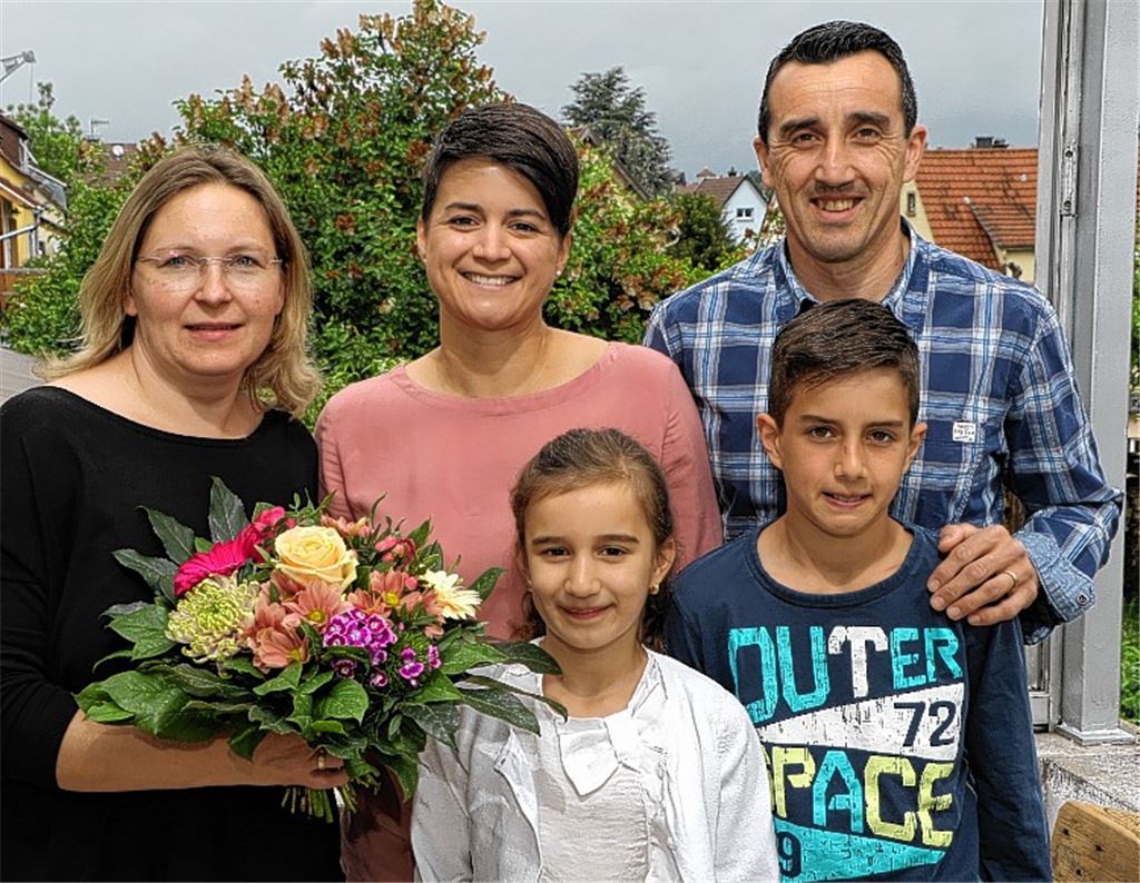 Blumengruß freut Familie Morgante