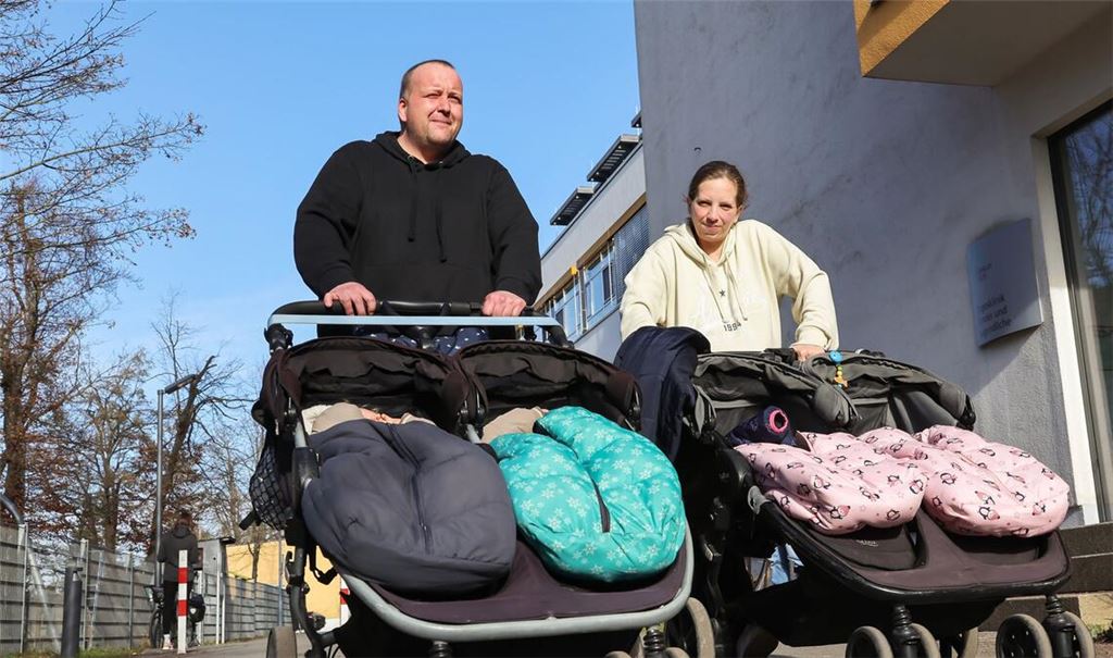 Jasmin Schmidt und ihr Partner Andreas Ritter erwarten zum dritten Mal Zwillinge.