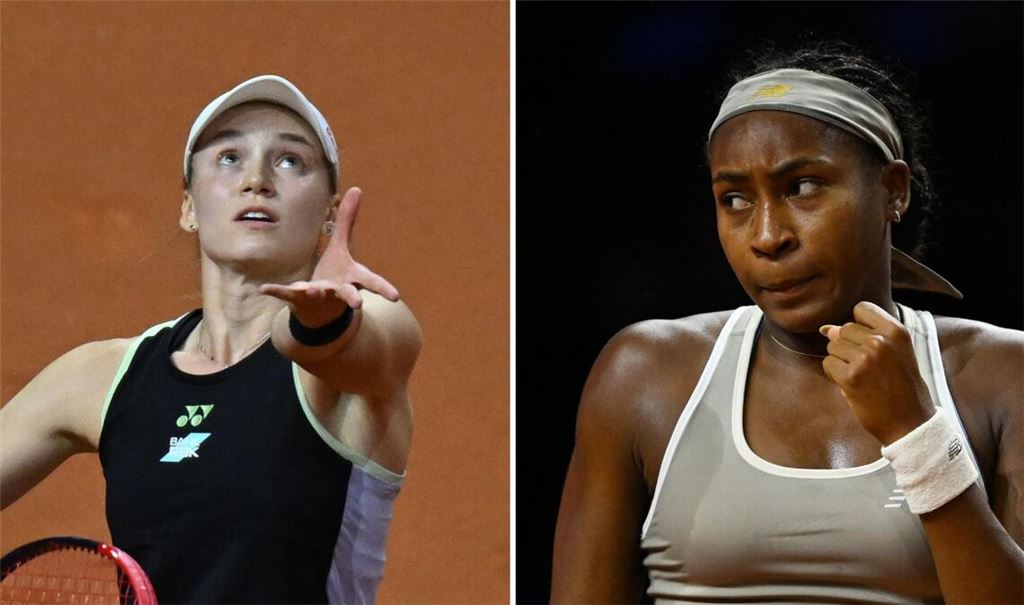 Jelena Rybakina (links) und Coco Gauff haben beim Porsche Tennis Grand Prix das Viertelfinale erreicht.