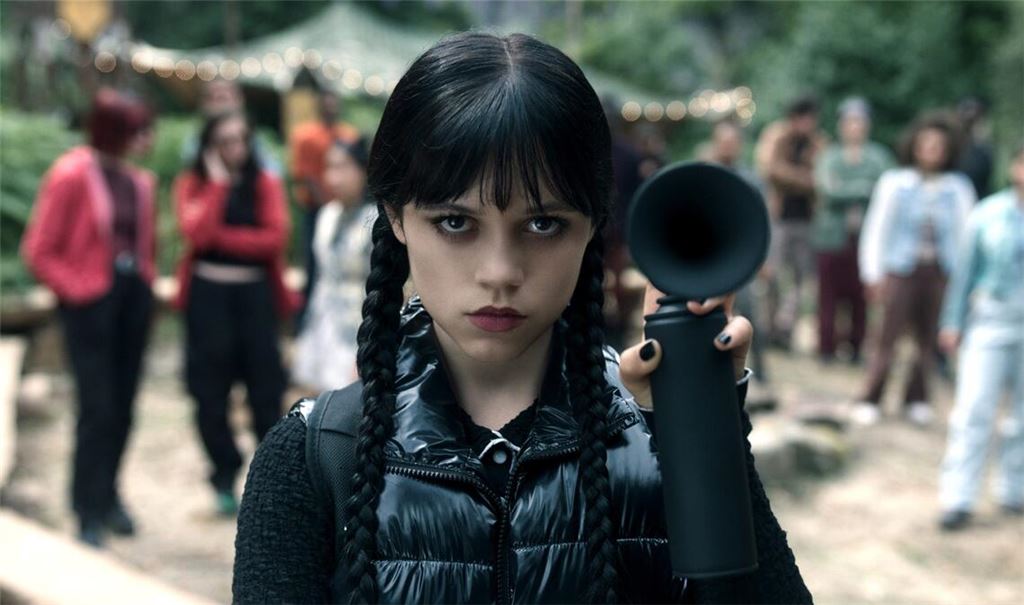 Jenna Ortega als „Wednesday Addams“.