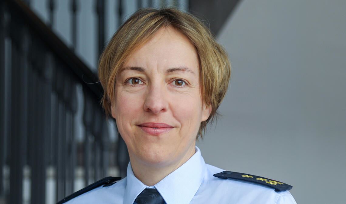 Jennifer Lautensack leitet die Schutzpolizeidirektion. Foto: Polizei