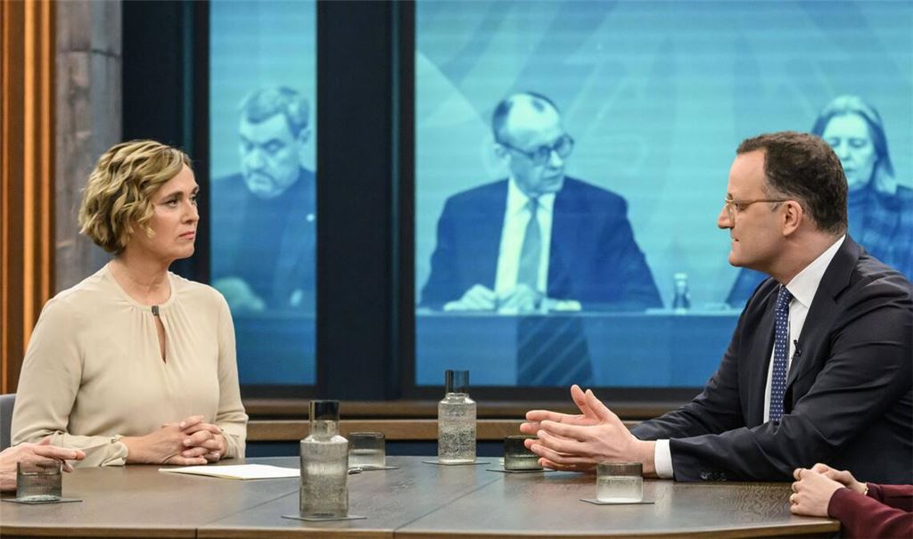 Jens Spahn war am Sonntagabend zu Gast bei Caren Miosga.